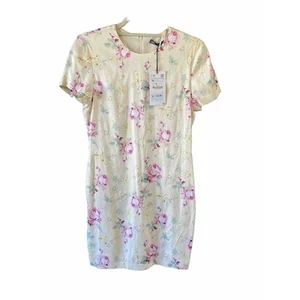 Zara Dress Womens Size Medium Mini Spring Floral Party Guest Feminine NEW NWT - Picture 1 of 14