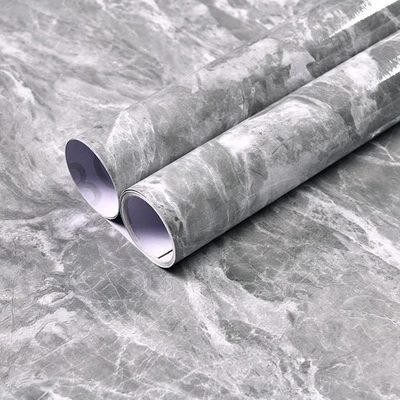 Papel de parede vinil mármore 16,4 pés autoadesivo cozinha bancada armário envoltório - Imagem 1 de 4