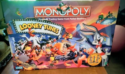 Monopoly Looney Tunes 1999 Limited Collectors Edition Complete Set Vintage - Image 1 of 4
