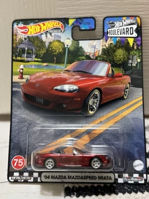 Hot Wheels Premium Boulevard 04 Mazda Mazdaspeed Miata MX5 - Image 1 of 4