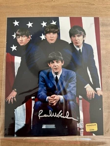 Paul McCartney Signed (The Beatles) 8x10" Authentic Original Autograph w/COA - Picture 1 of 5