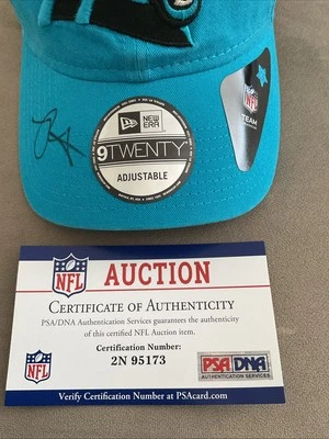Autographed Carolina Panthers 920 Hat Cap One Size Fits Most by Robbie Anderson - Image 1 of 4