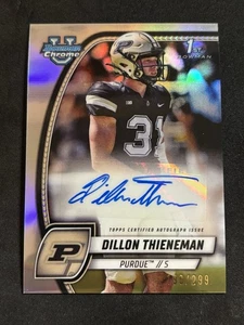 2024 Bowman U Chrome 1st Dillon Thieneman Auto Refractor /299 Purdue PA-DTH - Picture 1 of 2
