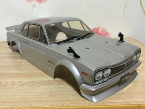 1/10 ABC HOBBY Nissan Skyline 0GT-R KPGC10 Argento Radio Controllo Corpo Nissan - Foto 1 di 7