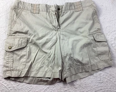 J. Pantalones Cortos de Carga Clásicos Chinos Caqui Crew para Mujer*Talla 10*Talla City Fit*100% Algodón*USADOS EN EXCELENTE ESTADO Foto 1 de 4