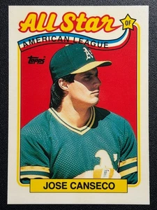 1989 Topps Tiffany #401 Jose Canseco All-Star Oakland Athletics - Bild 1 von 2