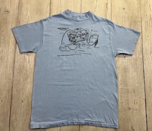 Vintage Weaver Brothers Chevy Small Block Engine T-Shirt Size L Single Stitch - Picture 1 of 9