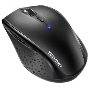 TECKNET Bluetooth Mouse, 3200DPI Wireless Mouse, Cordless Mice Ergonomic 01308 - Picture 1 of 10