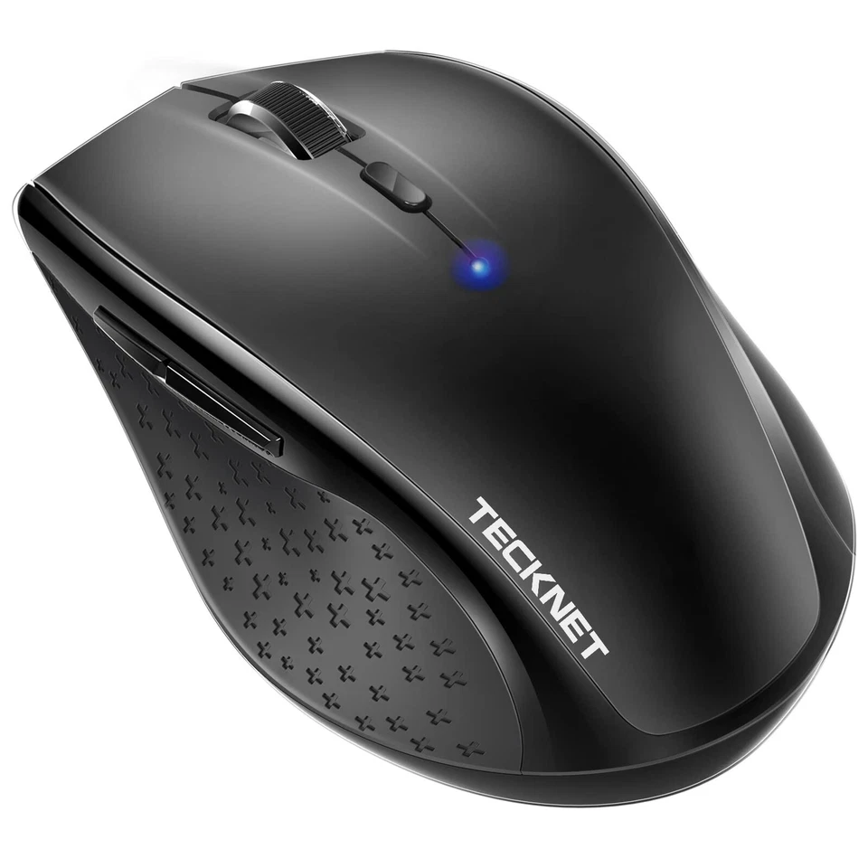 TECKNET Bluetooth Mouse, 3200DPI Wireless Mouse, Cordless Mice Ergonomic 01308 - Image 1 of 4
