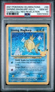 Pokemon Shining Magikarp Holo Celebrations Classic Collection 66/64 PSA 10 - Picture 1 of 2