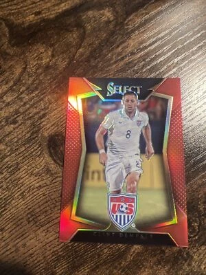2015-16 Panini Select Red Prizm /199 Clint Dempsey #19 - Image 1 of 4