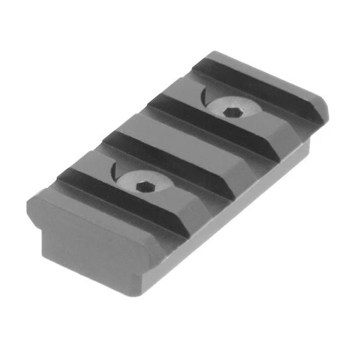 UTG Pro 4 Slot Keymod Compatible Picatinny Rail Section Black MTURS04S