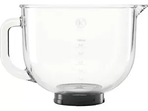 Kenwood kMix Glass Mixing Bowl KMX75, KMX750, KMX760 Models - New 4x Lug Base - Picture 1 of 3