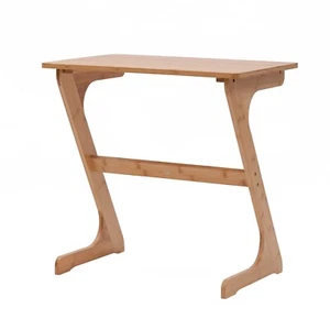 Proman Products Cambridge Bamboo Laptop Table, Bedside, Side, Desk Table - Picture 1 of 7