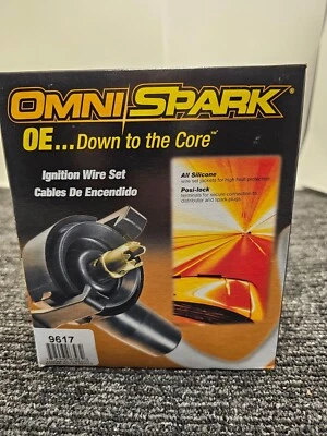 (CANTIDAD3) Alambres de encendido OmniSpark 9617 7 mm de goma, silicona para Jeep Cherokee 91-93 Foto 1 de 4