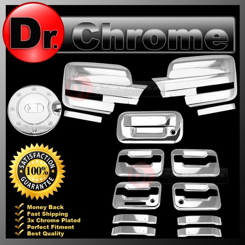 09-14 Ford F150 Chrome Mirror+4 Door Handle+no keypad no