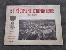 carnet photos album souvenirs livret historique 51eme regiment infanterie