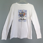 5 STAR STEVE T-Shirt Long Sleeve Men L White SVP & Russillo ESPN T Shirt Cotton