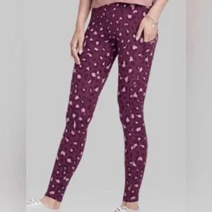 Women's High-Waisted Ultra Soft Leggings Wild Fable (Pockets)Leopard Print S - Picture 1 of 8