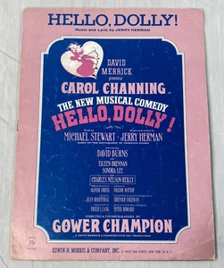 Hello, Dolly! Music and Lyric Carol Channing 1963 Sheet Music Good condition - Picture 1 of 5
