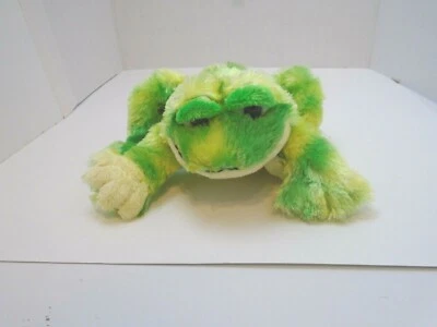 Ganz Tie Dye Frog HM162 plush soft no code green yellow tie dye frog - Image 1 of 4