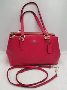 Coach 57265M Crossgrain Christie Satchel Shoulder Bag Amaranth Pink - Picture 1 of 10