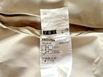 ☆LIEGE-AUFLAGEN-BEZUG☆FRÖSÖN☆f. IKEA-Liege DUVHOLMEN☆beige☆116x45cm☆NEU☆ - Bild 1 von 3