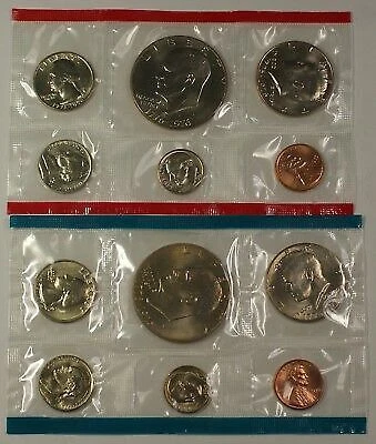 1976 P&D United States 12 Coin BU Bicentennial Mint Set as Issued Cover