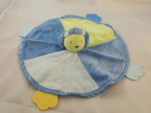 Carter's Blue Lion Teether Lovey Security Blanket Stuffed Animal Toy - Picture 1 of 3