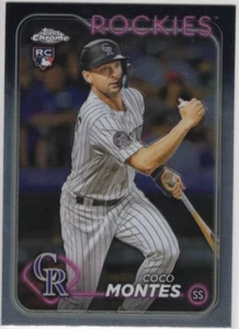 2024 Topps Chrome  Rockies #182 Coco Montes ROOKIE CARD - Picture 1 of 2
