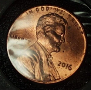 2016 DDO Shield Penny 1c Mint Error Coin Doubled Dye Obverse Uncirculated  - Picture 1 of 3