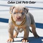Pet Dog Gold Curb Cuban Link Chain Collars Necklace Plastic U k Puppy C4O1