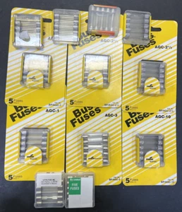 60- Fusibles de vidrio automotriz AGC, 55 autobuses y 5 grandes A, AGC1 AGC2-1/2, 3, 10, 15 - Imagen 1 de 5