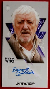 DR WHO - Bernard Cribbins - Wilfred Mott - Personally Signed Autograph Card - Picture 1 of 2