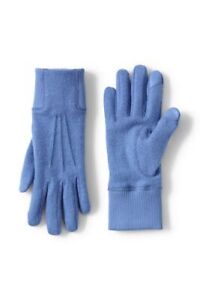 Lands' End Women's EZ Touch Screen Gloves Cloudy Blue XL # 512200