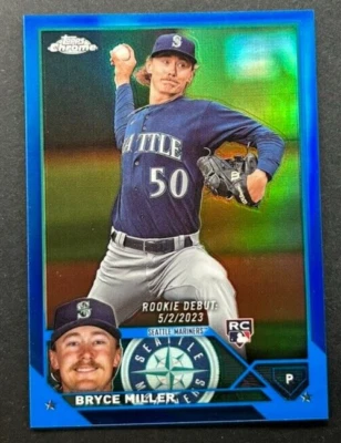 2023 Topps Chrome - Bryce Miller #USC99 Seattle Mariners - RC Blue /150 - Image 1 of 2