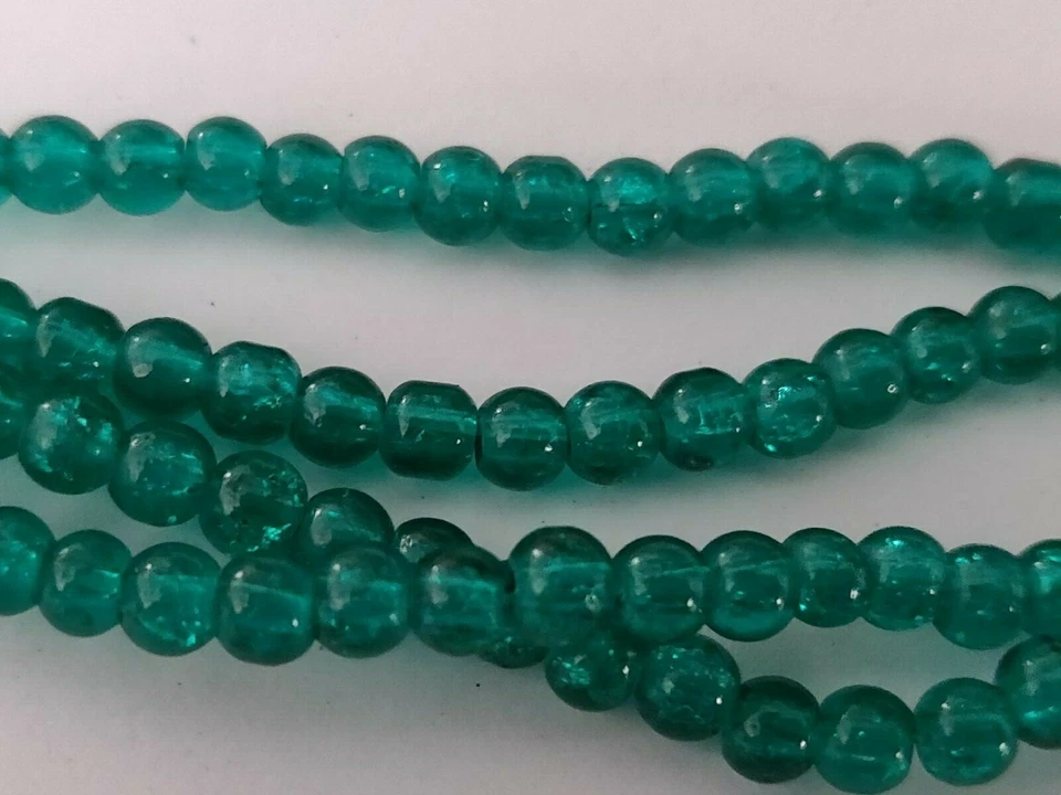 CRACKLE CRISTAL CUENTAS ESPACIADORES DIJES FABRICACIÓN DE JOYAS 8 MM (400 PIEZAS)  Foto 1 de 4