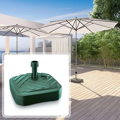 PROSPERPLAST BASIS für SCHWEREN Garten Regenschirm Ständer QUADRATISCHER Stil Kunststoff Terrassenschirm