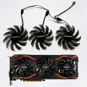 Gigabyte GTX 1070 1080 Ti Windforce Black GPU Cooling Fan Set 75mm - Picture 1 of 9