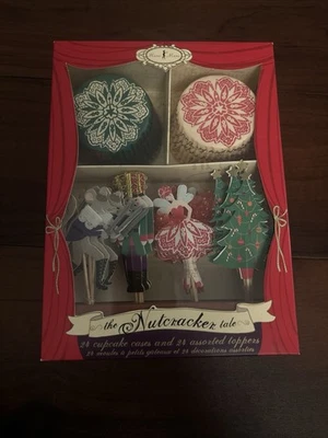 The Nutcracker Ballet 24 Cupcake Cases and Assorted Toppers by Meri Meri - NEW - Image 1 of 2