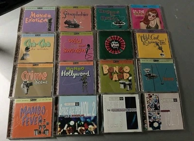 LOUNGE COCKTAIL+ Space Age Pop 16 CD Set Compact Discs Nr Mint Exotica Hipster  - Image 1 of 4