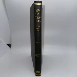 Airplane Structures Alfred S. Niles/Joseph S. Newell 1938, 2nd Edition Hardcover - Picture 1 of 16
