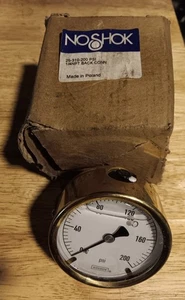 25-310-200 NEW NOSHOK GLYCERIN FILLED PRESSURE GAUGE 0-200 PSI 1/4" NPT - Picture 1 of 1