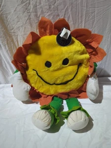 Vintage Nuzzlers Sonnenblume Smiley Gesicht Plüsch mit Etikett - Bild 1 von 6