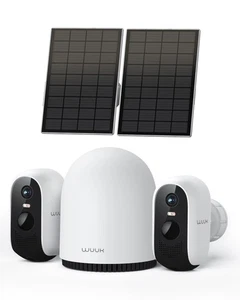 Cámaras de Seguridad Solar 2K Inalámbricas Exterior, 2 Cam-Kit Sistema de Seguridad para el Hogar, C... - Imagen 1 de 8