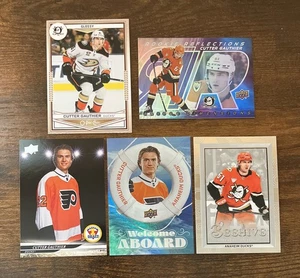 Lote de 5 tarjetas de novato Cutter Gauthier 2024-25 Anaheim Ducks Reflections Beehive - Imagen 1 de 2