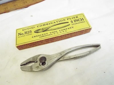 Alicates combinados CeeTeeCo 5 pulgadas Crescent Tool Co H25 en caja Jamestown NY Foto 1 de 4