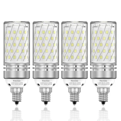 E12 LED Light Bulbs, 12W LED Candelabra Bulbs 100 Watt Equivalent, 1200LM, 60... - Image 1 of 4