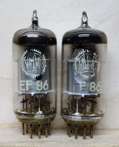 Par: VALVO EF86 | silver plates | TELEFUNKEN made over 100% ✅ NOS Tube (6267) - Imagen 1 de 12