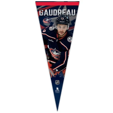 JOHNNY GAUDREAU #13 COLUMBUS BLUE JACKETS ROLL UP FELT PENNANT 12"x30" WINCRAFT Cover